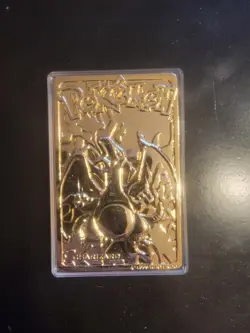 1999 Pokemon Special Edition 23 karat Gold Plated Trading Card / #06 Charizard - Image 1
