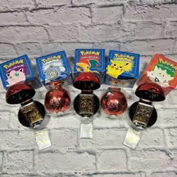 1999 Pokemon Burger King 23K Gold Plated Trading Card w/ Box Pokeball Set of 5 - Image 2