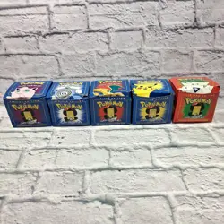 1999 Pokemon Burger King 23K Gold Plated Trading Card w/ Box Pokeball Set of 5 - Image 3