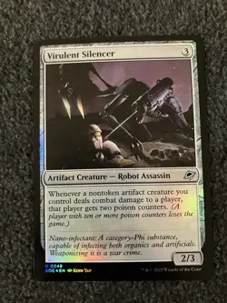 Magic The Gathering MTG - Virulent Silencer Foil - EOE - Image 1