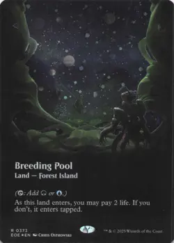 Mtg Edge Of Eternities Breeding Pool's Borderless NM Galaxy Foil - Image 5