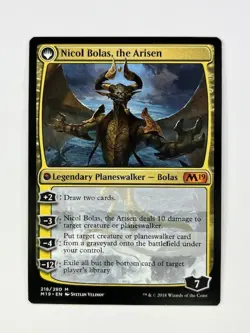 1x MTG Nicol Bolas, the Ravager - Core Set 2019 - NM #218 - Image 2