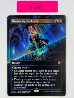 1x MTG Drown in the Loch - (Borderless Foil) - MKM: Special Guests - NM #27 - Image 1