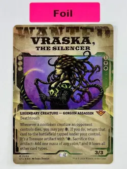 1x MTG Vraska, the Silencer (Foil Showcase) Outlaws of Thunder Junction -NM #299 - Image 1