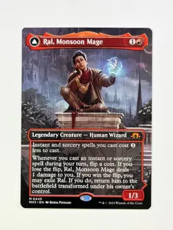 1x MTG Ral, Monsoon Mage - (Borderless) - Modern Horizons 3 - NM #445 - Image 1