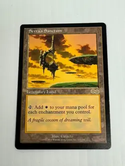 Magic the Gathering MTG Urza's Saga SERRA'S SANCTUM 325/350 Light PLay 1998 LP - Image 1