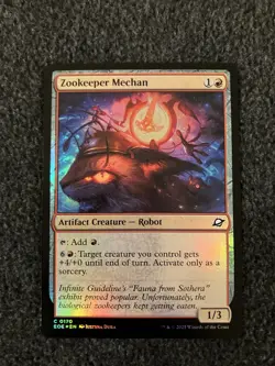 Magic The Gathering MTG - Zookeeper Mechan Foil - EOE - Image 1
