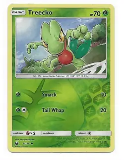 2018 Pokemon Sun and Moon Celestial Storm Reverse Foil #8 TREECKO - Image 1
