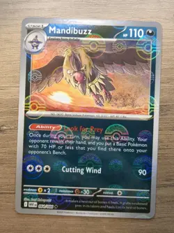 Mandibuzz 064/086 (Pokeball Reverse Holo) SV: White Flare Pokemon TCG 2025 NM - Image 2