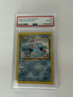 2000 Pokemon - Neo Genesis - FERALIGATR - Holo - #5 PSA 4 - VG-EX - Image 1