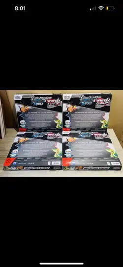 Pokemon Black Bolt and White Flare Poster Collection Lot Of 4 Sealed - Image 2