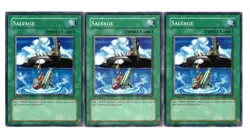 Yugioh- 3X Salvage - Common - 1st Edition - SD4-EN023 - Light Play - Image 1