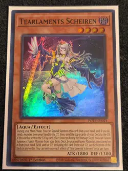 Tearlaments Scheiren - POTE-EN014 Super Rare 1st ed NM Yugioh Card - Image 1