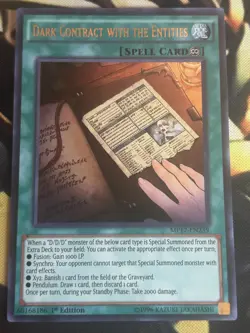 Yugioh: Dark Contract With The Entities - MP17-EN239 - Ultra Rare - 1st Ed - NM - Image 1