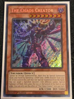 1x (NM) The Chaos Creator - BLCR-EN070 - Secret Rare - 1st Edition YuGiOh - Image 1