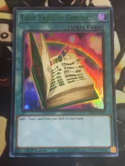 Yugioh: Toon Table Of Contents - LDS1-EN069 Ultra Rare (Green) 1st Edition LP - Image 1