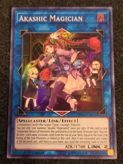 Yugioh Akashic Magician SHVA-EN052 Super Rare 1st Ed VLP - Image 1