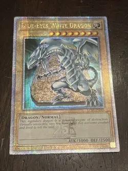 Yugioh! Blue-Eyes White Dragon - LC01-EN004 - Quarter Century Rare - QCR - Image 1