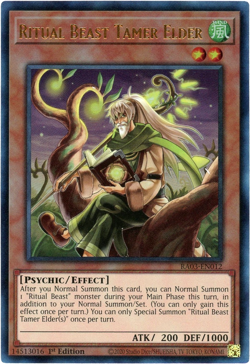 Yugioh! Ritual Beast Tamer Elder RA03-EN012 Prismatic Ultimate Rare (PUR) NM/M - Image 1
