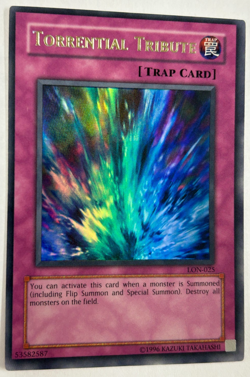 Yugioh LON-025 Torrential Tribute Unlimited Vintage Original NM - Image 2