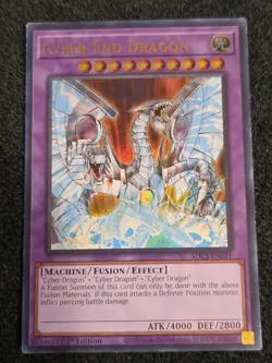 LP Yugioh! Cyber End Dragon SDCS-EN041 Ultra Rare 1st Edition MISPRINT CYBERDARK - Image 1