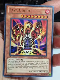 Yugioh Lava Golem SDMA-EN014 Rare 1st Edition - Image 2