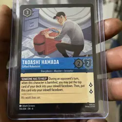 Disney Lorcana Azurite Sea - Tadashi Hamada Gifted Roboticist COLD FOIL Card - Image 1