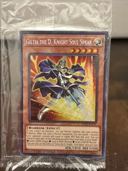 1x Yugioh Giltia the D Knight Soul Spear LDS3 Limited Ed Secret Rare Card Sealed - Image 1