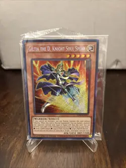 1x Yugioh Giltia the D Knight Soul Spear LDS3 Limited Ed Secret Rare Card Sealed - Image 1