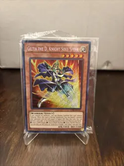 1x Yugioh Giltia the D Knight Soul Spear LDS3 Limited Ed Secret Rare Card Sealed - Image 2
