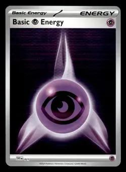 Psychic Energy SVE 023 Reverse Holo Black Bolt White Flare Pokemon Card - Image 1