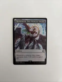 MTG Final Fantasy TOKEN Sephiroth One-Winged Angel #0024 Robot Warrior #0012 - Image 1