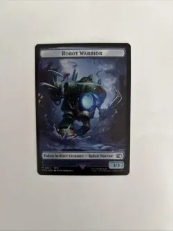 MTG Final Fantasy TOKEN Sephiroth One-Winged Angel #0024 Robot Warrior #0012 - Image 2