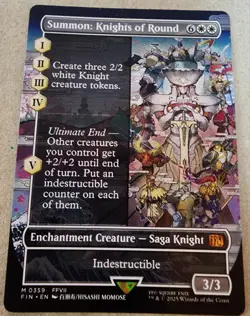 Summon: Knights of Round - #359 Regular (Borderless) Final Fantasy - Mtg - Image 1