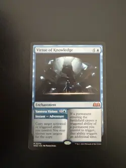 Virtue of Knowledge Wilds of Eldraine Regular Mythic Rare Mtg 76 - Image 1
