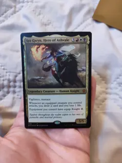 Syr Gwyn, Hero of Ashvale #330 (Foil) (MP) Throne of Eldraine ELD Magic MTG - Image 3