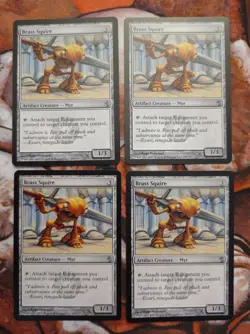 Brass Squire Mirrodin Besieged MBS X4 (Playset) MTG Magic the Gathering - Image 1