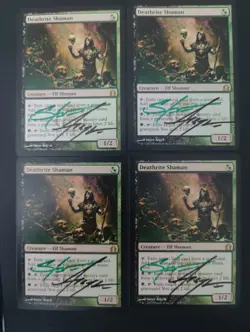 MTG 4x Deathrite Shaman Return to Ravnica Steve Argyle SIGNED LP!! - Image 2