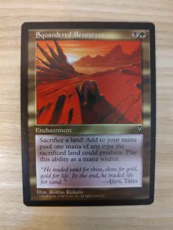 MTG - Squandered Resources - Visions (VIS) - Magic the Gathering - NM - Image 1
