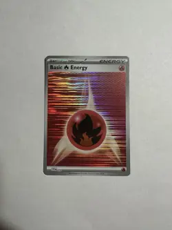 Fire Energy - Pokemon Black Bolt & White Flare (Horizontal Holo) Card #018 - Image 1