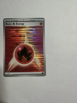Fire Energy - Pokemon Black Bolt & White Flare (Horizontal Holo) Card #018 - Image 4