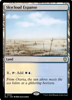 Skycloud Expanse [Bloomburrow Commander] Magic MTG - Image 1