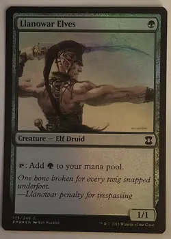 FOIL Llanowar Elves MTG EMA FND NM Mana Dork Elf EDH Staple 1 Drop - Image 2