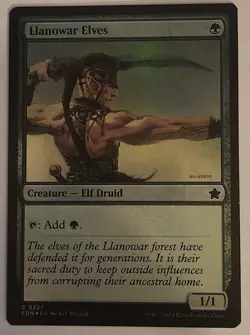 FOIL Llanowar Elves MTG EMA FND NM Mana Dork Elf EDH Staple 1 Drop - Image 3
