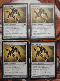 Darksteel Axe Scars of Mirrodin SOM X4 (Playset) MTG Magic the Gathering - Image 1