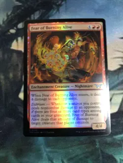 Fear of Burning Alive (FOIL) x 1 Uncommon Duskmourn: House of Horror Magic MTG - Image 1