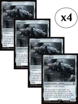 4x - Iron Giant - x4 - Final Fantasy C NM MTG - Image 1