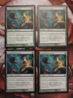 Copperhorn Scout Scars of Mirrodin SOM X4 (Playset) MTG Magic the Gathering - Image 1
