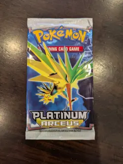 SEALED Pokemon Platinum Arceus ZAPDOS Booster Pack 2 count (new and unopened) - Image 1