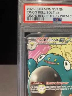 2025 POKEMON SVP EN-SV BLACK STAR PROMO #194 IONO'S BELLIBOLT EX PSA 9 - Image 2